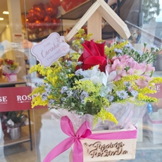 Arranjo com Carinho na Casinha 